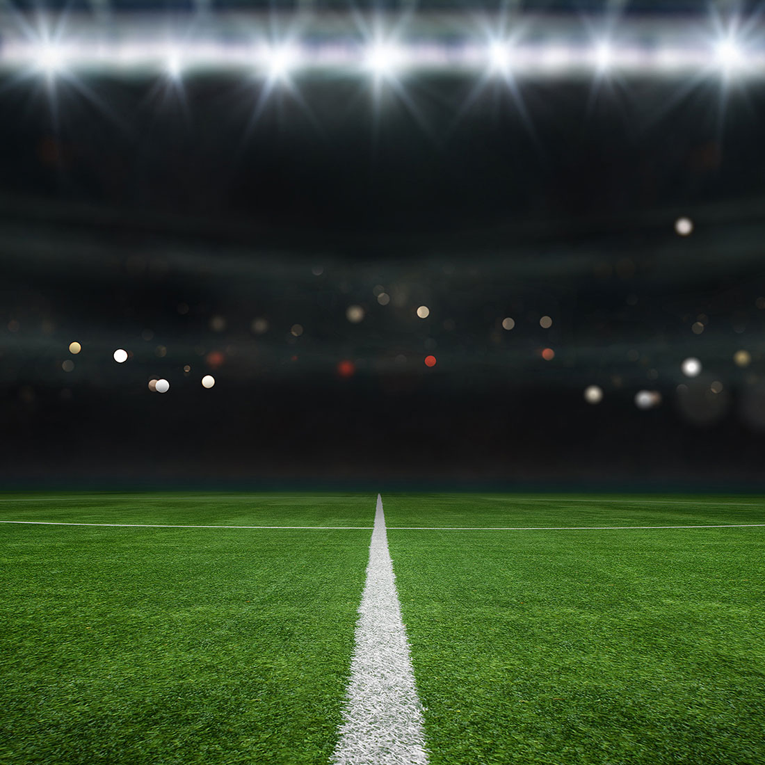 an empty sports field