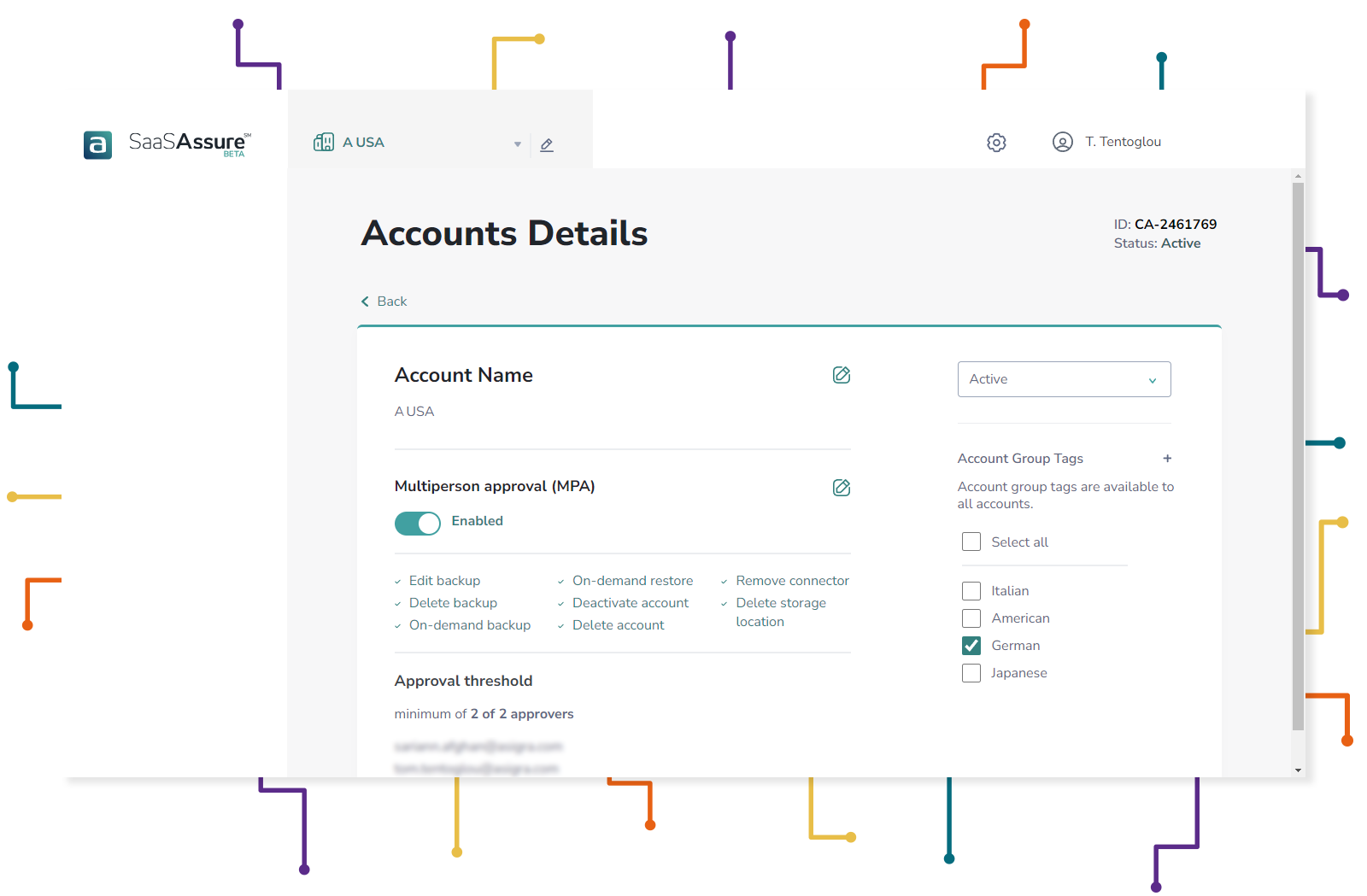 managing account details
